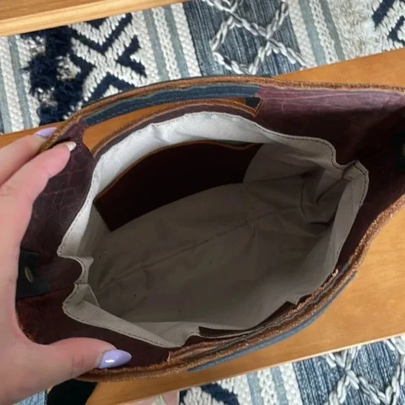 Stone Feather Road Custom Cowhide Leather Bantam Bag